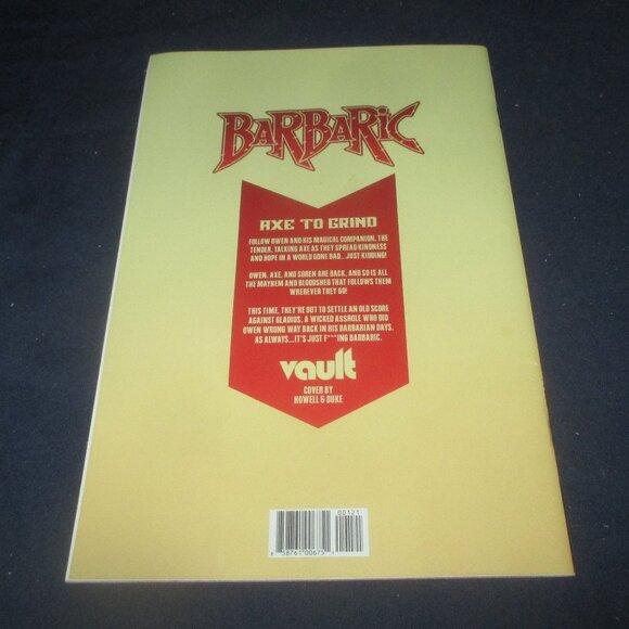 Barbaric Axe To Grind #1 (Vault comics, 2022) Cover B Variant - Picture 2 of 3